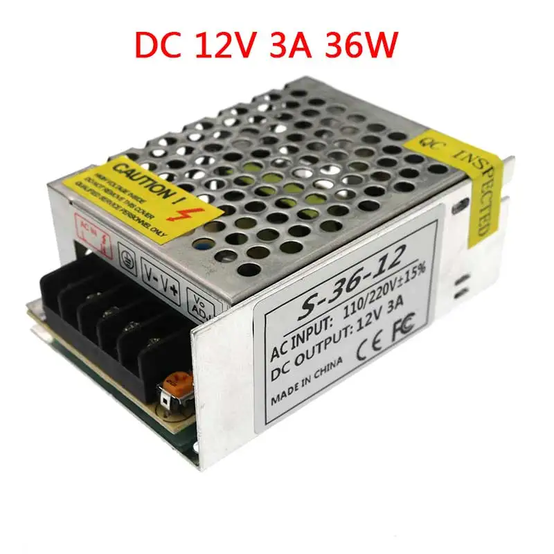 Источник питания AC 110 V-220 V к DC 5V 12V 24V 1A 2A 3A 5A 10A 15A 20A 30A 50A светильник трансформатор для светодиодных лент светильник