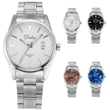 Fashion Mens Watch Military Army Stainless Steel Analog Date Sport Quartz Wrist Watch