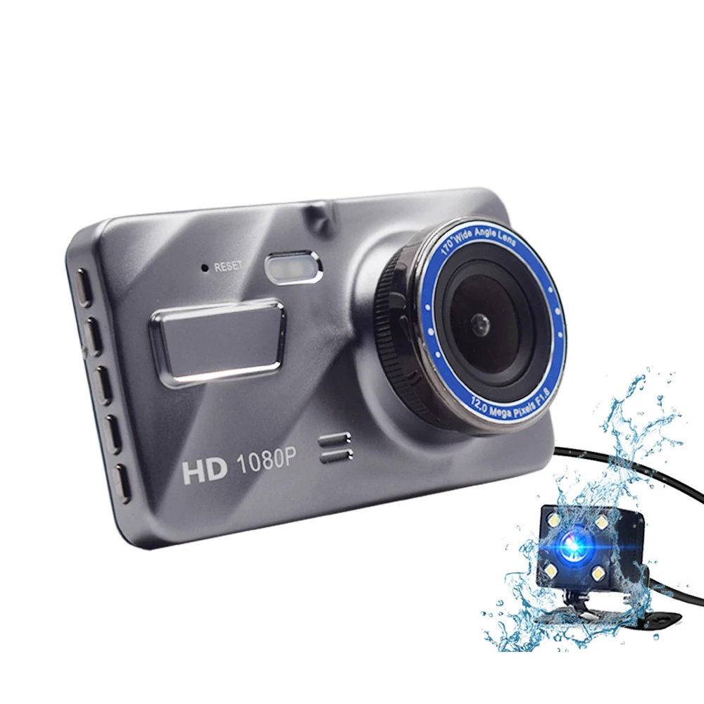 

Car DVR Camera Dual Lens Full HD 1080P 4" IPS Front Rear Right Vision Video Recorder Parking Monitor Car Dash Cam Driving DVR