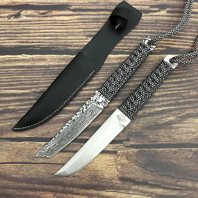 

Outdoor Fixed Blade Straight Knife Hunting Camping Hiking Fishing Knives Wilderness Adventure Survival Saber Hand Tools EDC