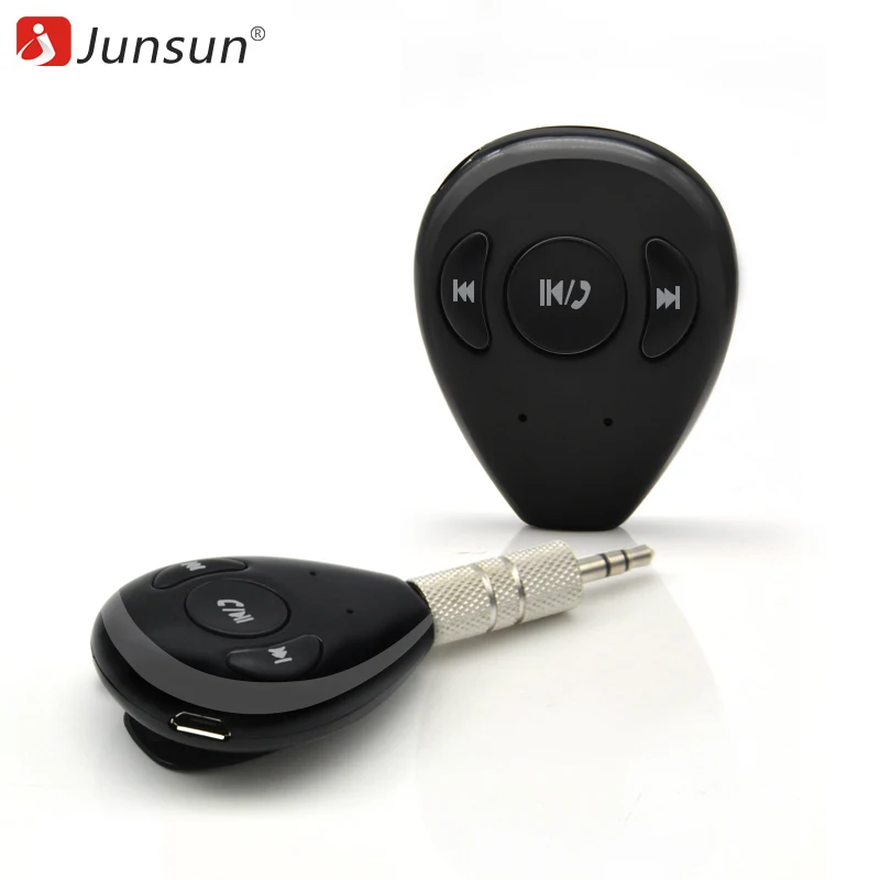 Junsun 3.5mm Jack Wireless Car Bluetooth Adapter Hands Free Music Audio