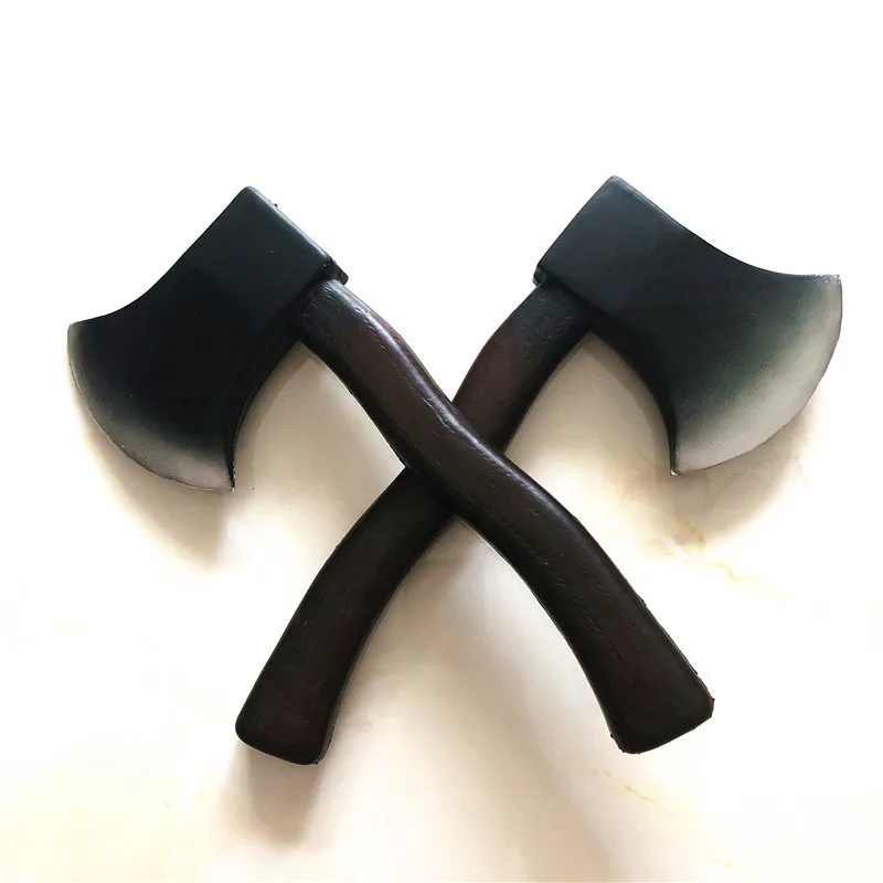 

Free Shipping Outdoor Hunting Camping Survival Game Fire Axe Cosplay Children's Toys PU Foam Tactical Axe Tomahawk Axe