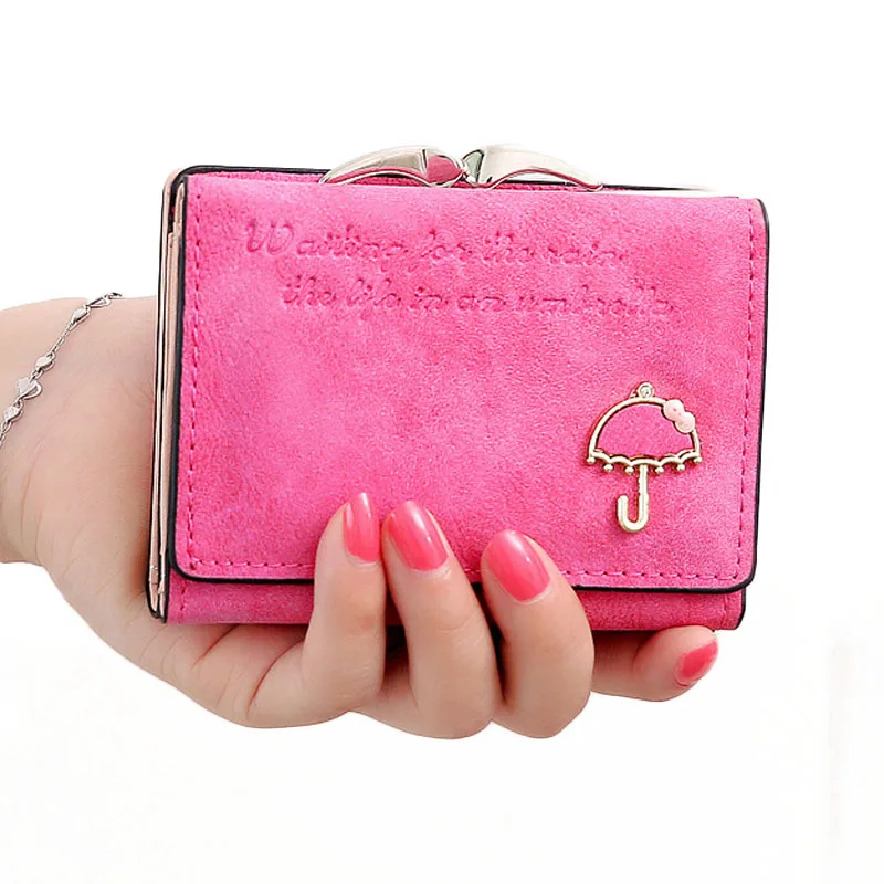

12PCS / LOT New Female Wallet Cute Patterned Design PU Leather Mini Wallet Small Clutch Women Coin Purse Short Handbag