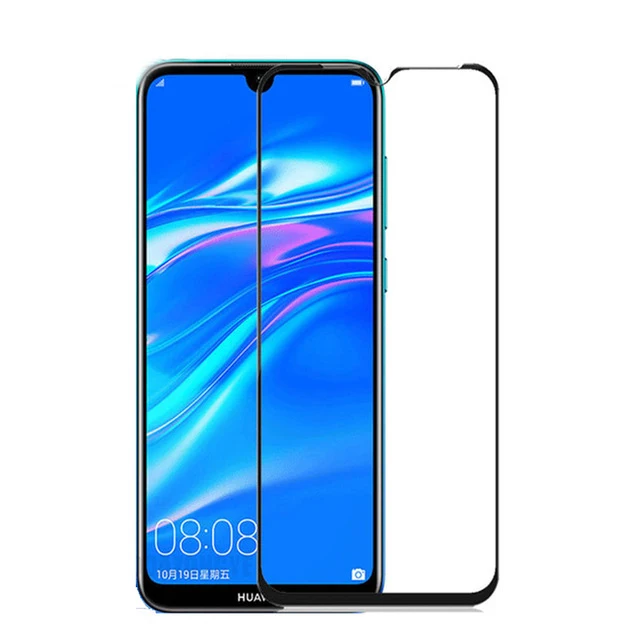 Для Huawei Y6 2019 полноэкранное защитное закаленное стекло для Y7 взрывозащищенное