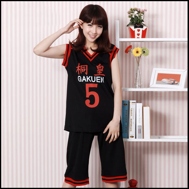 KIGUCOS Аниме Kuroko no Basuke GAKUEN No.5 Aomine Daiki костюм для косплея баскетбольный трикотаж