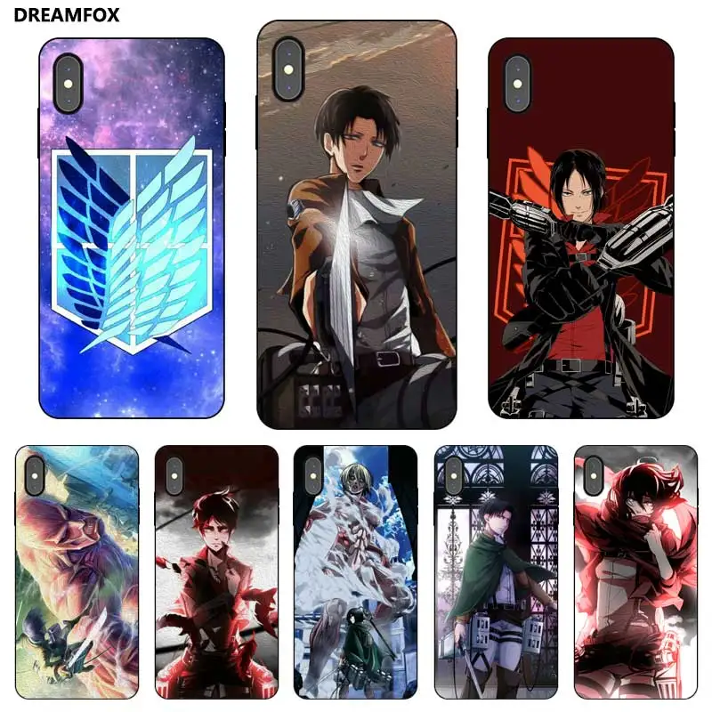 

N255 Attack On The Giants Black Silicone Case Cover For Apple iPhone XR XS Max X 8 7 6 6S Plus 5 5S SE