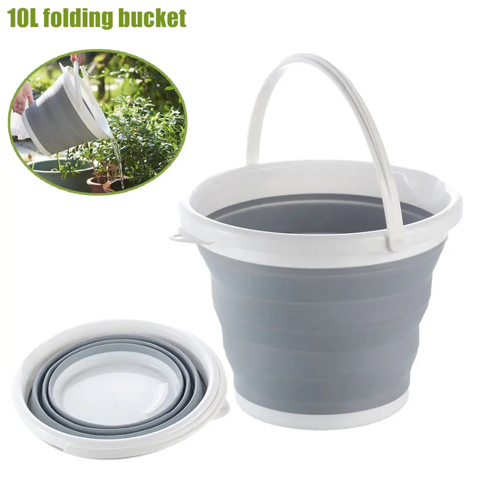 

10L Fishing Folding Bucket Car Wash Outdoor Thick Silicone Fishing Supplies shop XR-Hot