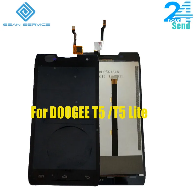 Цена 100% Оригинал DOOGEE T5 T5 Lite ЖК дисплей + кодирующий преобразователь сенсорного экрана в сборе панель цифровые инструменты для замены 5,0