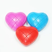 YJ Heart 3x3x3 креативный магический куб в форме сердца красный/синий/розовый кубар-Рубик на скорость образовательные детские игрушки