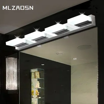 

Waterproof fog led mirror light modern brief stainless steel acrylic bathroom mirror cabinet lamp wall lamp cosmetic lamp