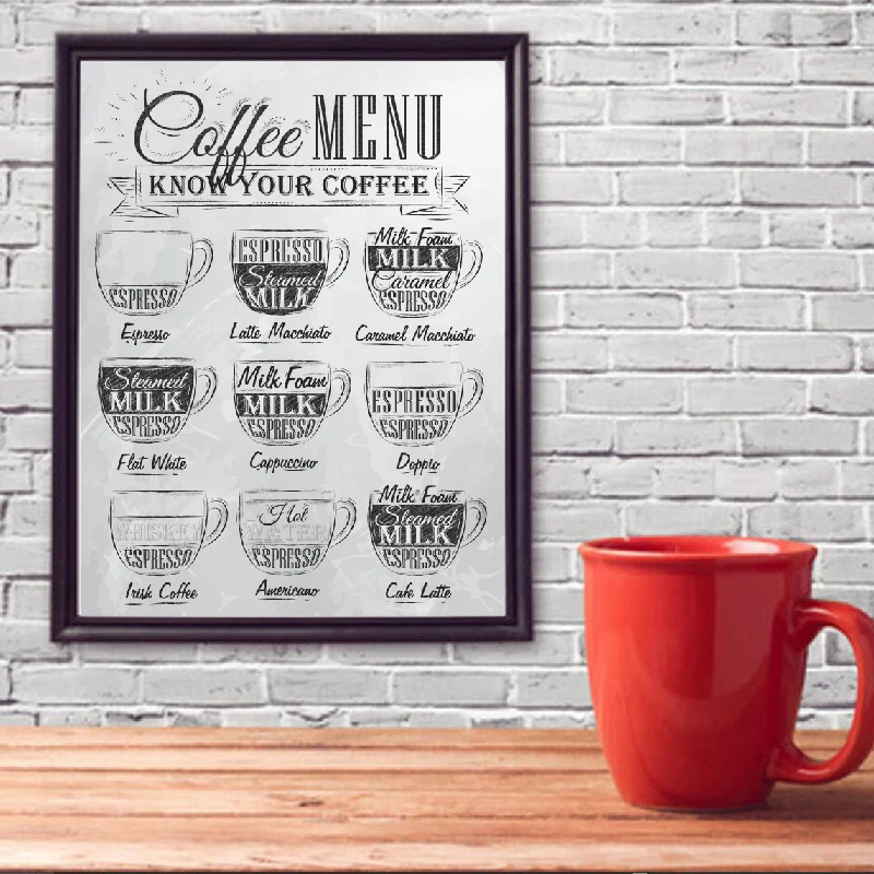 Coffee Menu Prints Coffee Shop Decor