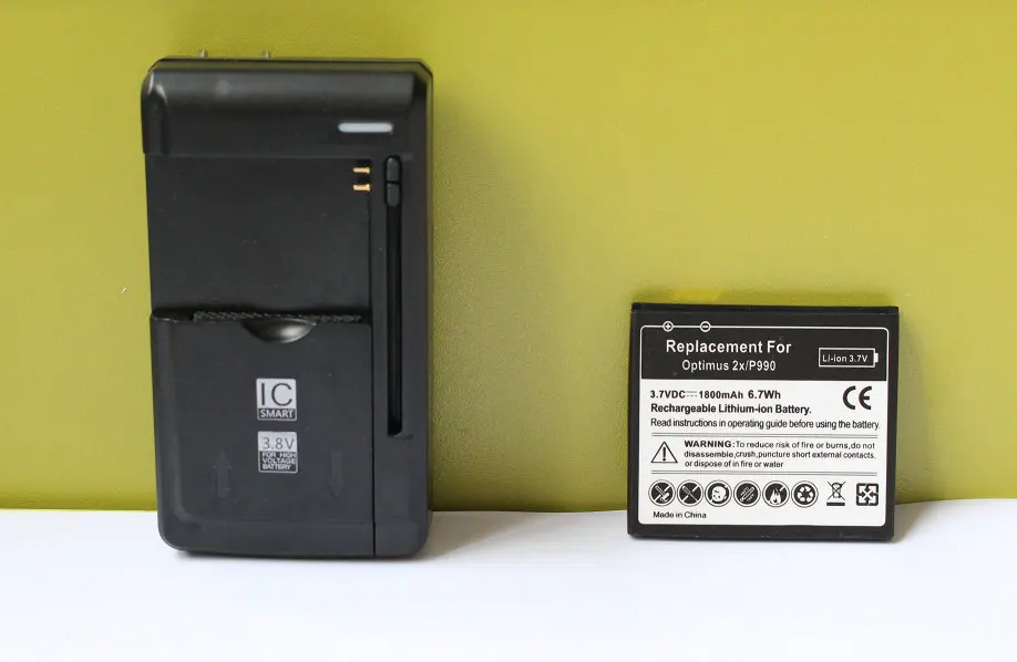 FL 53HN аккумулятор 1800 мАч + универсальное зарядное устройство для LG Optimus 2X/3D SU660/S P920