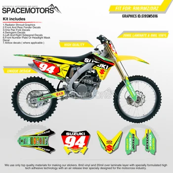 

MotoSpace Team Graphics Backgrounds Decals 3M Custom Stickers For SUZUKI RMZ250 04-18 RMZ450 08-17 RM125/250 03-08 016