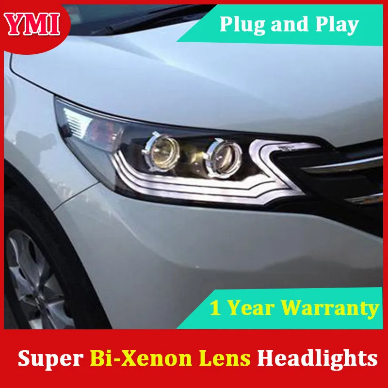 YMI Car Headlights For Honda CR V 2012 2015 LED Headlight For CRV Head