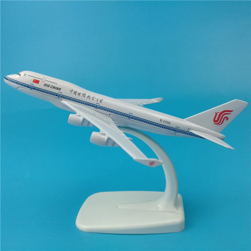 16 см Air China Боинг B747 модель самолета из сплава B 2456 дыхательных путей Аэробус Китай