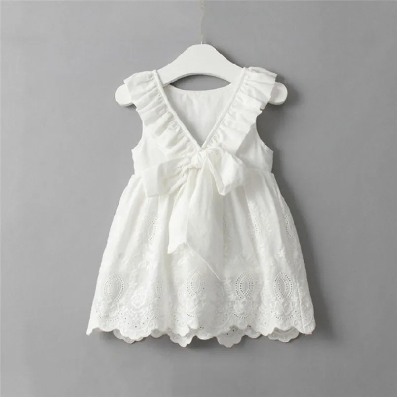 Summer Girls Dress Toddler Kids Baby Girls Princess Party Clothes Big Bow Sleeveless O-neck Tutu Dresses NDA84L26 (1)