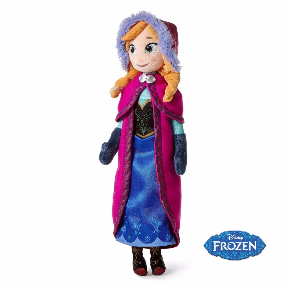 Disney Plush Doll Toys For Kids Cute Cartoon Frozen Anna 40cm Stuffed Plush Toys Children Stuffed Dolls Juguetes