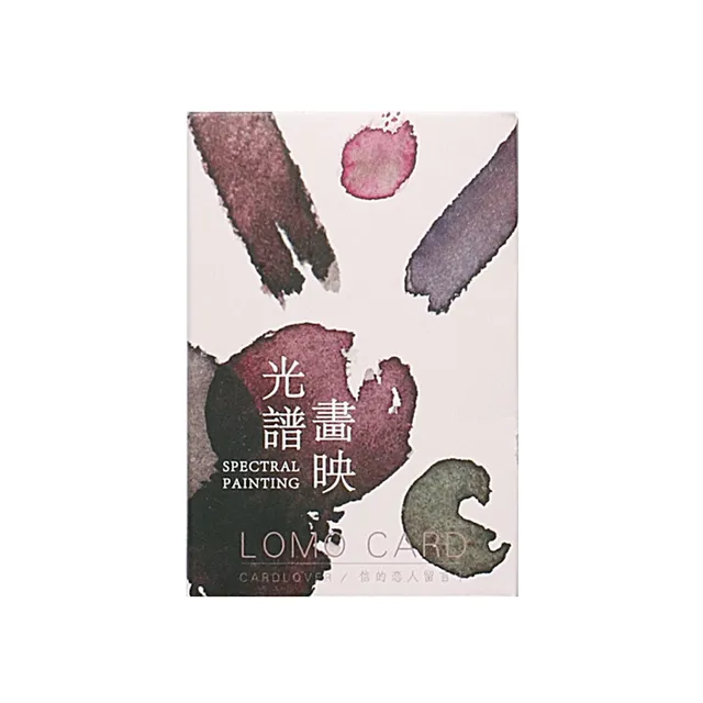 28 pcs/box Spectral painting Creative color Mini Lomo Card Valentine’s Day Greeting Card Postcard Birthday Gift Message Cards