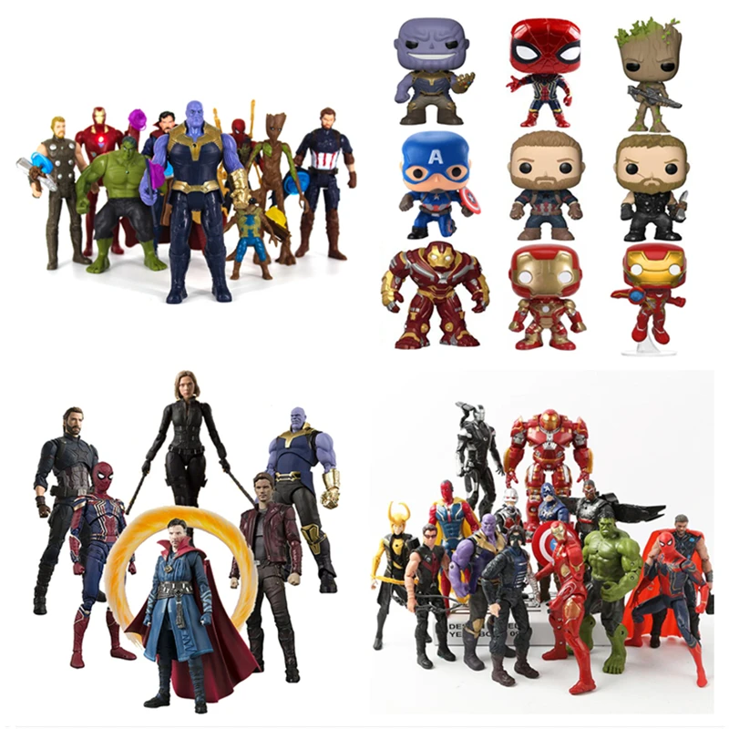

Avengers figures Iron man Spider-man Hulk models Thanos Thor action figure toys Legoings THE Avengers ENDGAME Doll Kids Gift