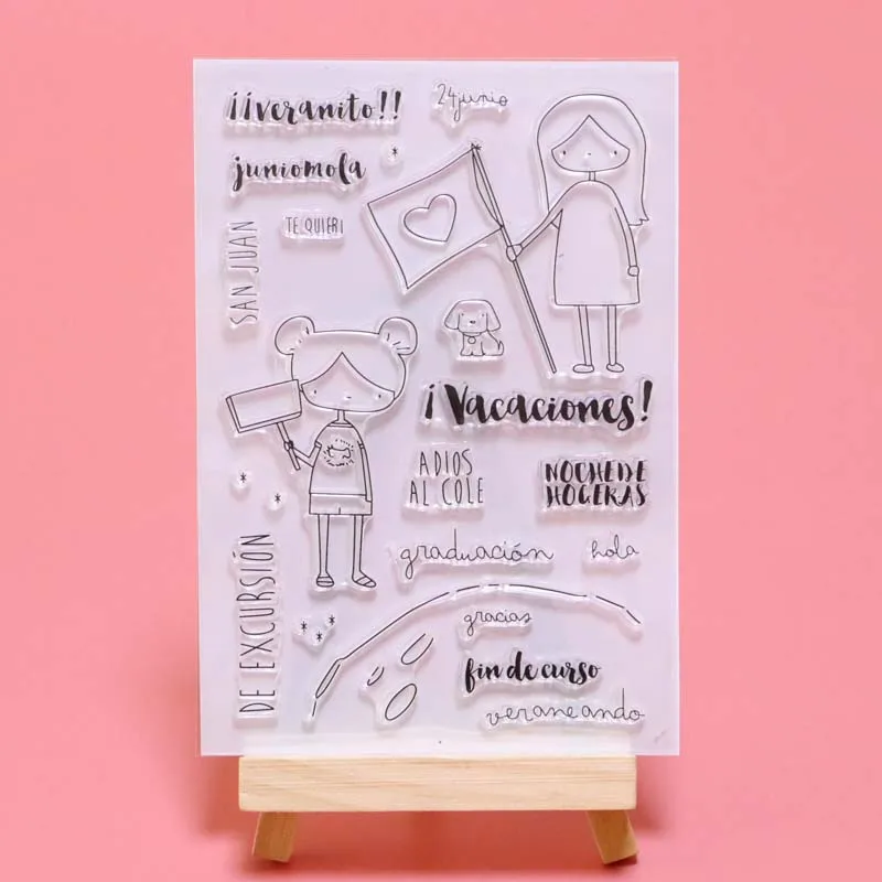

2019 new arrival Spanish Girl / Holiday Transparent Clear Stamps for DIY Scrapbooking/Card Making/Kids Fun Decoration Supplies