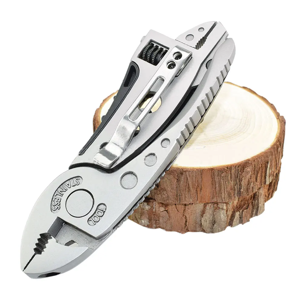 

Portable Camping Survival Multi-tool Knife Hunting Accessories EDC Tools Set Gear Adjustable Wrench Jaw Screwdriver Pliers Tools