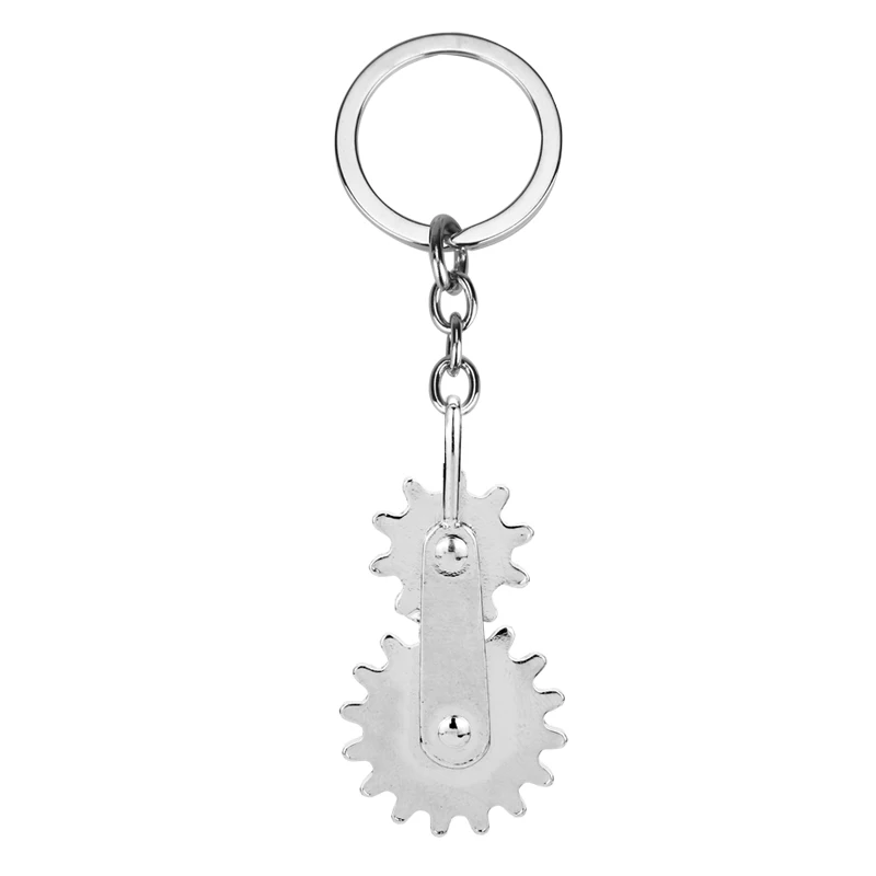 

MQCHUN Hot Gears Of War Keychain Gearwheel Metal Sliver Key Chain Ring Holder Llaveros Chaveiro forMen Women Gift Jewelry-50