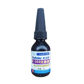 

100% Genuine 10g kafuter K-303 UV glue for PMMA acrylic adhesive bonding transparent plastic PVC ABS metal