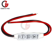 Мини 3 клавиши светодиодный диммер контроллер переключатель 12 В регулятор освещения для одного цвета 3528 5050 светодиодный светильник