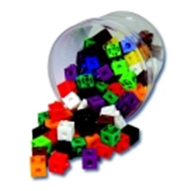 Learning Advantage 1285318 Link Blocks Set Of 100 Assorted Colors