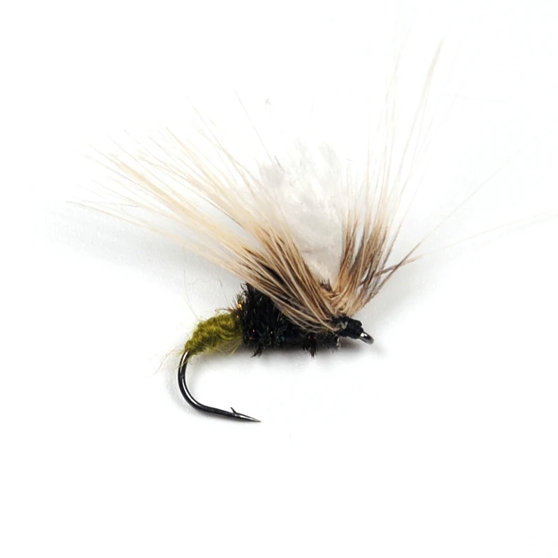 

[6 PCS] #12 Grey Emerger Dry Fly Caddis Trout Fishing Flies