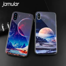 

Luxury Blue-ray Citry Landscape Case Cover For iPhone 6 6s 6 Plus 5 5s SE Diamond Soft Plastic Phone Cover Capa Fundas