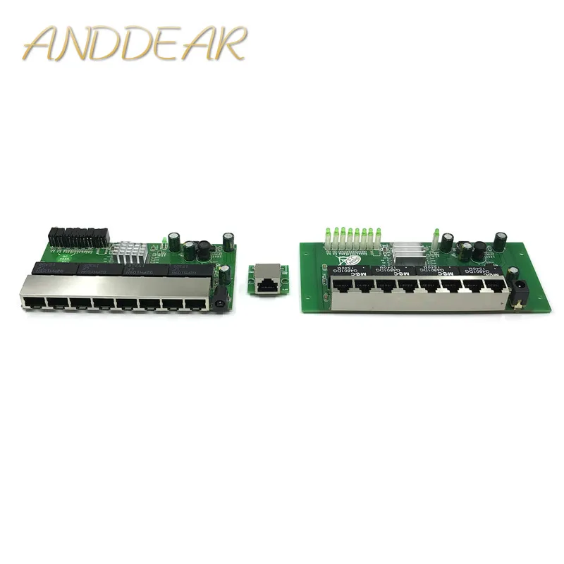 8-port Gigabit switch module is widely used in LED line 8 port 10/100/1000 m contact port mini switch module PCBA Motherboard 8-port Gigabit switch module is widely used in LED line 8 port 10/100/1000 m contact port mini switch module PCBA Motherboard