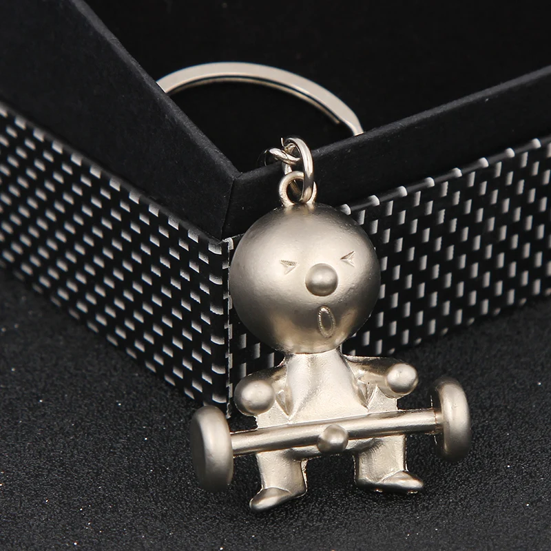 Creativos de la novedad Mr. P Boy coche llavero moda casual muñeca metal trinket llavero anillo titular recuerdo regalo llaveros