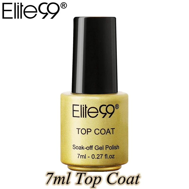 

Elite99 Fashion 7ml Top Coat Gel Varnishes Soak Off UV Nail Polish Long Lasting Nail Gel Polish Semi Permanent Top Coat Gel