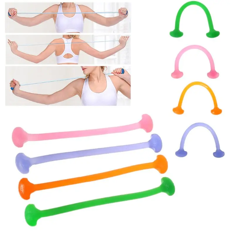 

1PC Silicone Yoga Chest Expander Resistance Band Pull Rope Developer Crossfit Exerciser Home Fitness