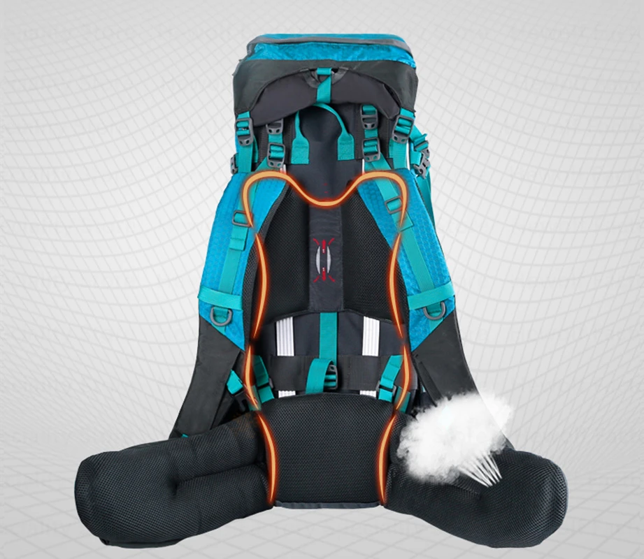 Hewolf 65L Открытый Восхождение сумка Professional пеший Туризм рюкзак водостойкие
