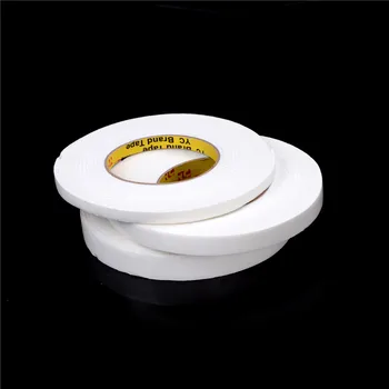 

3 Sizes 10/15/20MM White Strong Double Sided Sticky Tape Foam Double Faced Adhesive Craft Padded Mounting Foam Tape