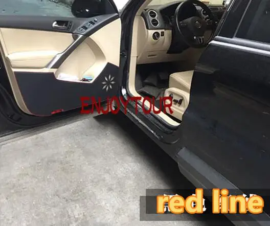 Автомобиль колодки спереди и сзади двери сиденья анти-Kick коврик Интимные аксессуары для Audi A3 A4 B8 A5 A6 A1 A7 a8L Q3 Q5 Q7 TTS - Название цвета: Коричневый