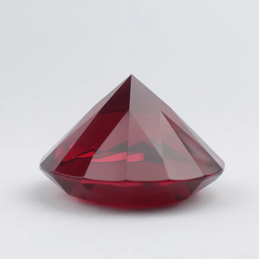1 шт Рубиновый Красный Кристалл Алмаз драгоценные камни статуэтки миниатюры фэншуй, украшение интерьера