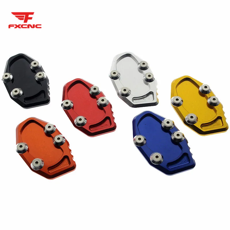 

Aluminum CNC Motorcycle Side Stand Kickstand Sidestand Extension Plate Pad For YAMAHA R25 R3 MT25 MT03 2014-2016 2015
