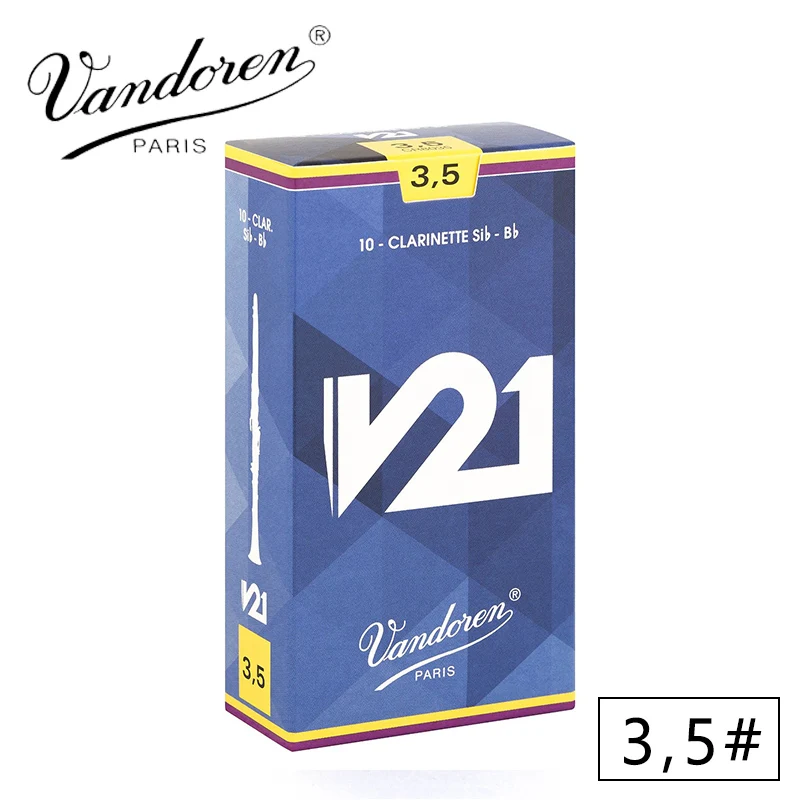 Мундштук для кларнета vandoren V21 кларнет BB сила тростника 2,5#3#3,5#3,5+#4# коробка 10 [ ] - Цвет: 3 and half