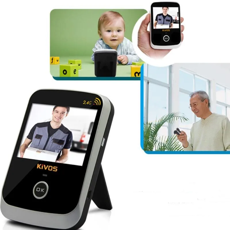 

KiVOS 3.5"LCD 170 Degree Peephole Viewer Door Eye Doorbell Digital Doorbell LCD Color Screen Mini Outdoor Color Camera