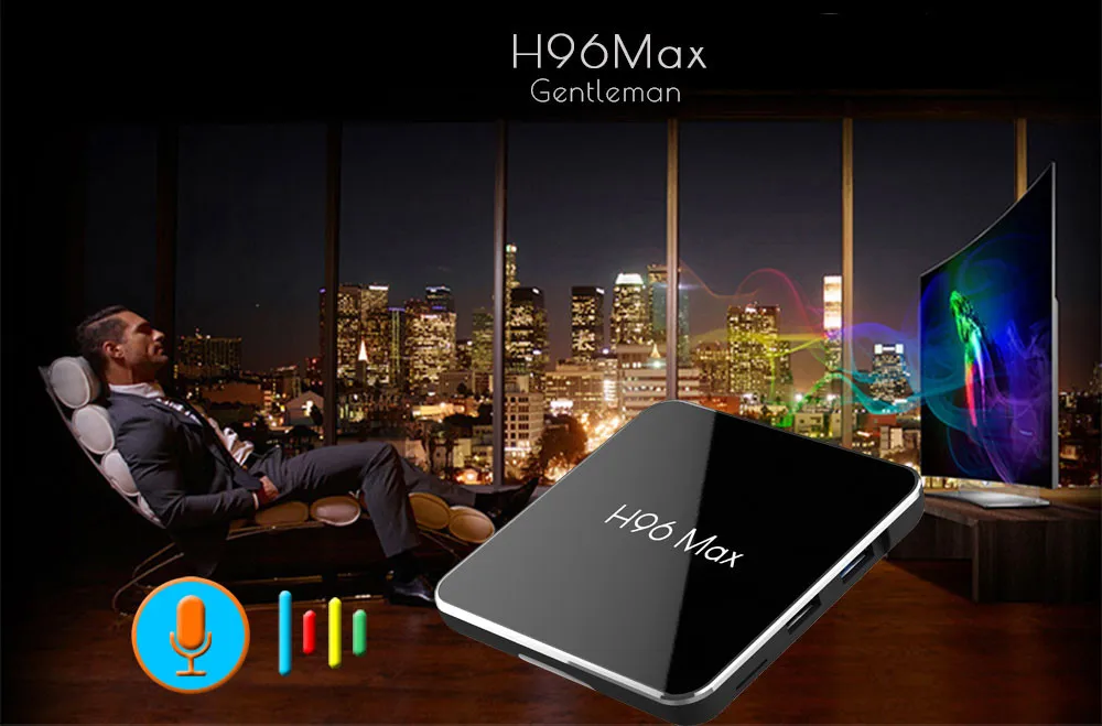 H96 Max X2 Android 8,1 ТВ BOX Amlogic S905x2 LPDDR4 4 GB 64 GB 4 ядра 2,4 г/5G Wi-Fi H.265 USB 3,0 4 K смарт-Media Player H96MAX