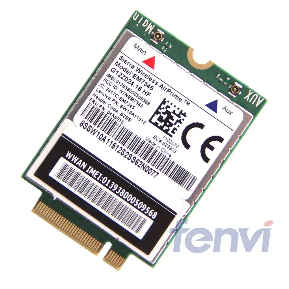Sierra Wireless EM7345 GOBI5000 4G LTE HSPA+ GPRS WWAN NGFF card IBM FRU:04X6015 for Thinkpad T440 W540 T440P X240 L540 X250 цена Sierra Wireless EM7345 GOBI5000 4G LTE HSPA+ GPRS WWAN NGFF card IBM FRU:04X6015 for Thinkpad T440 W540 T440P X240 L540 X250 цены онлайн
