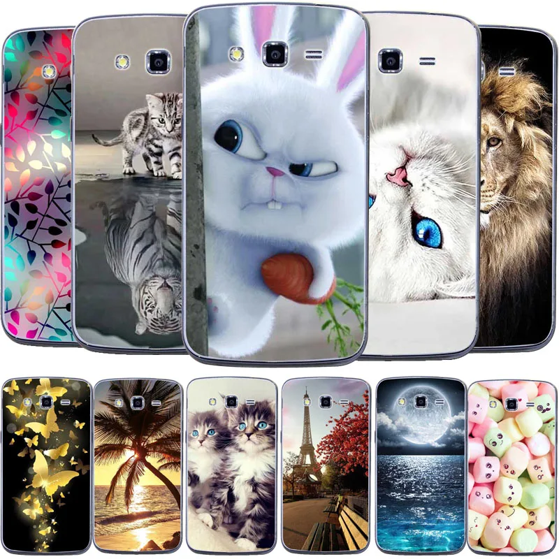 

Soft TPU 3D Pattern Case For Samsung Galaxy Grand 2 G7106 G7108 G7102 G7109 7106 7018 7102 Phone Case Cover Silicone fundas