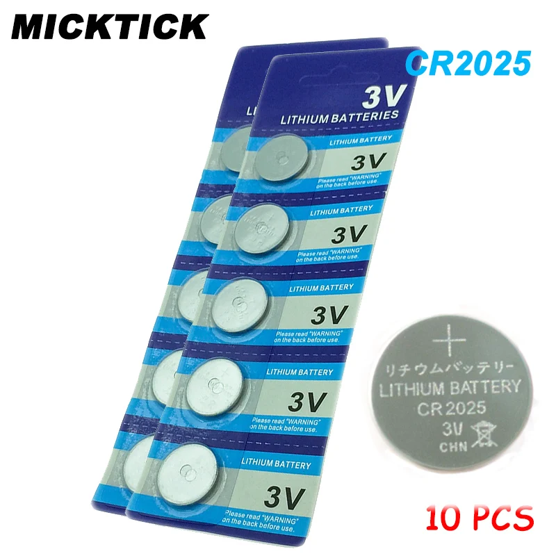 

10pcs/Lot CR2025 3V Cell Coin Button Battery lithium Li-ion ECR2025 DL2025 BR2025 KL2025 L2025 Watches,clocks toys free shipping