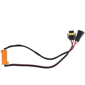 

2pcs H11 Car Auto LED Warning Canceller Capacitor Turn Singal Load Resistor 50W 6ohm LED Wiring Canbus Decoder Error Free