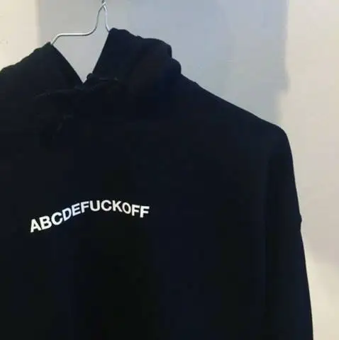 Abcdefuckoff موضة الملابس البلوز هودي القطن هوديي نعرفكم مضحك البلوز الجرافيك crewneck ملابس أسلوب للجنسين outift