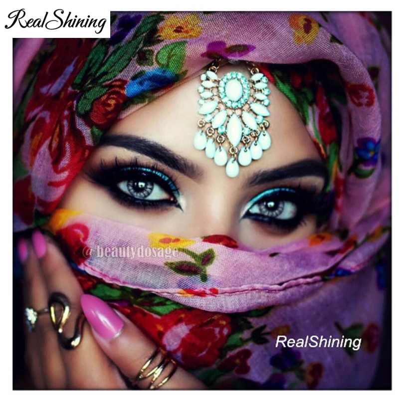 

REALSHINING angel eyes Diamond embroidery beauty picture of rhinestones 5d diy diamond painting cross stitch Mosaic Draw FS1267