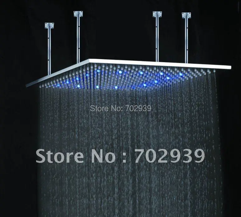 

Free shipping stainess steel led shower head (50X50CM )